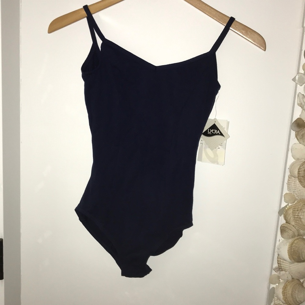 Capezio navy blue leotard